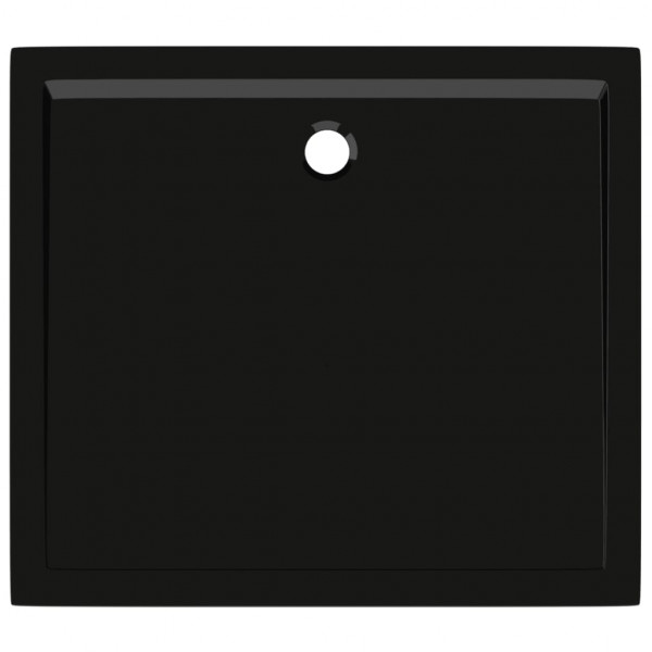 Base de chuveiro retangular 80x90 cm ABS preto M 5