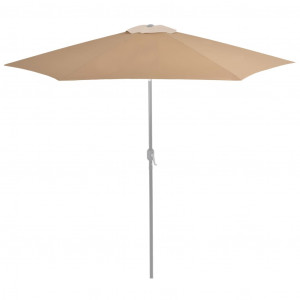 Tecido substituição p/ guarda-sol 300 cm cinzento-acastanhado H