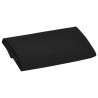 Tecido de substituição p/ guarda-sol exterior 300 cm preto 3