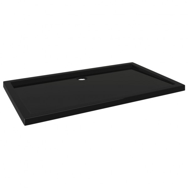 Plato de ducha rectangular negro ABS 70x120 cm M 2