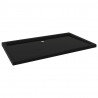 Plato de ducha rectangular negro ABS 70x120 cm 2