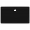 Plato de ducha rectangular negro ABS 70x120 cm 5