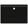 Plato de ducha rectangular ABS negro 70x100 cm 5