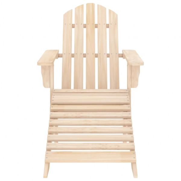 Silla de jardín Adirondack con otomana madera maciza de abeto M 2