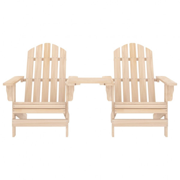 Silla de jardín Adirondack madera maciza de abeto M 2