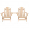 Cadeiras jardim Adirondack + mesa centro madeira abeto maciça 2