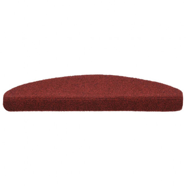Alfombrilla autoadhesiva de escalera 10 uds 65x21x4 cm roja M 4