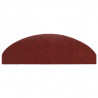 Alfombrilla autoadhesiva de escalera 10 uds 65x21x4 cm roja 5