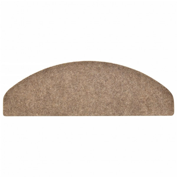 Alfombrilla autoadhesiva de escalera 5 uds 65x21x4 cm crema M 5