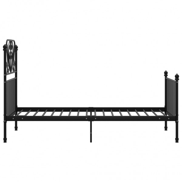 Estructura de cama de metal negro 100x200 cm M 4