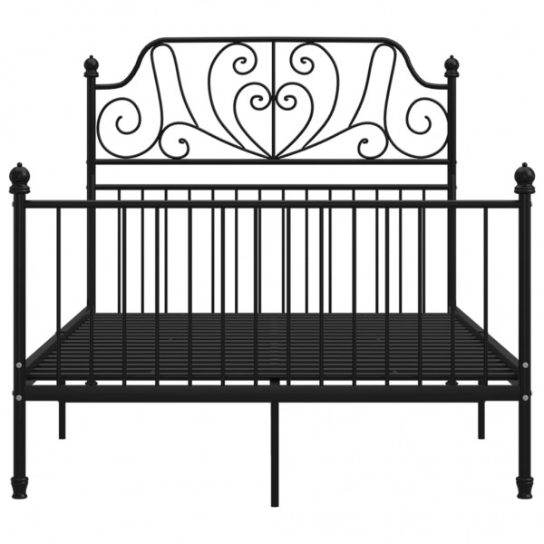 Estructura de cama de metal negro 120x200 cm M 3