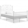Estrutura de cama 120x200 cm metal branco 1