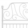 Estructura de cama de metal blanco 120x200 cm 5