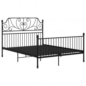 Estrutura de cama 160x200 cm metal preto H