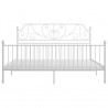 Estrutura de cama metal 200x200 cm branco 3