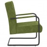 Silla voladiza de terciopelo verde claro 3