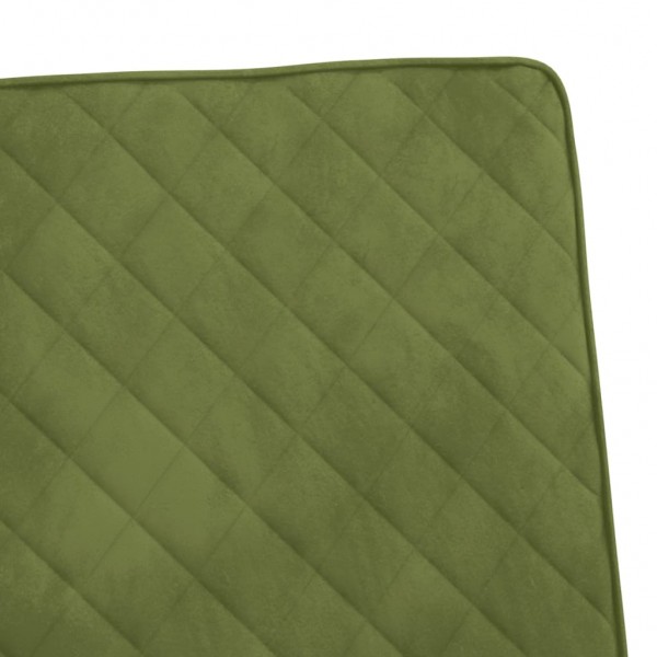 Silla voladiza de terciopelo verde claro M 5