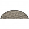 Alfombra autoadhesiva escalera sisal 15 uds antracita 65x21x4cm 5