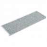 Alfombrilla autoadhesiva escalera sisal 15 uds azul 65x21x4 cm 3