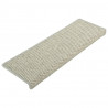 Tapetes escada adesivos aspeto sisal 15 pcs 65x21x4 cm verde 3