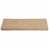 Tapetes escada adesivos aspeto sisal 15pcs 65x21x4cm cor areia 5