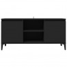 Mueble de TV con patas de metal negro 103.5x35x50 cm 5