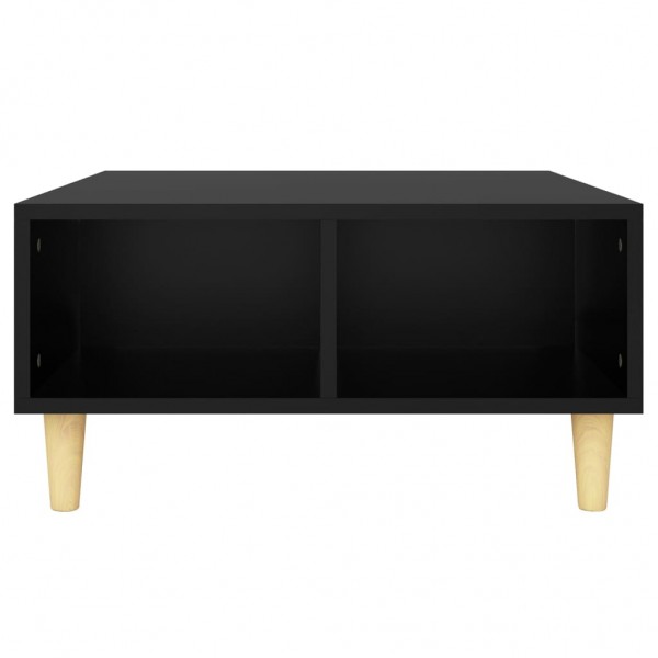 Mesa de centro madera contrachapada negro 60x60x30 cm M 3