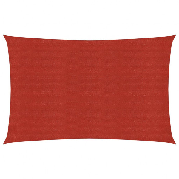 Toldo de vela rojo HDPE 160 g/m² 2x5 m D