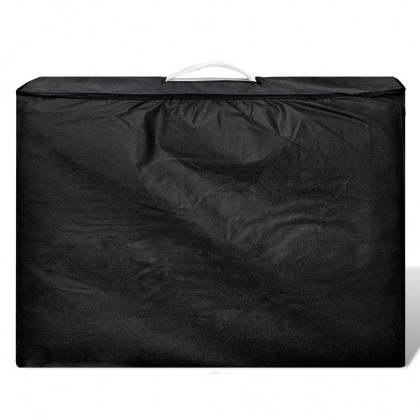 Mesa massagem dobrável 2 zonas estrutura madeira branco nata M 2