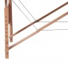 Mesa camilla de masaje de madera plegable de tres cuerpos azules 4