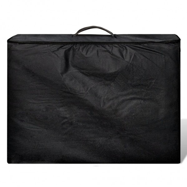 Mesa de massagens dobrável 3 zonas + estrutura de madeira preto M 2