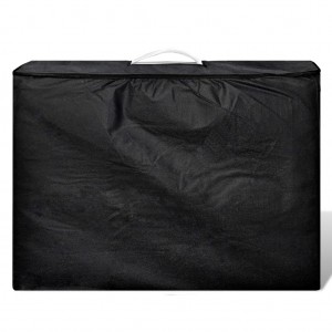 Mesa massagem dobrável 3 zonas estrutura madeira branco nata H