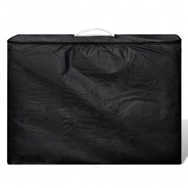 Mesa massagem dobrável 3 zonas estrutura madeira branco nata M 2