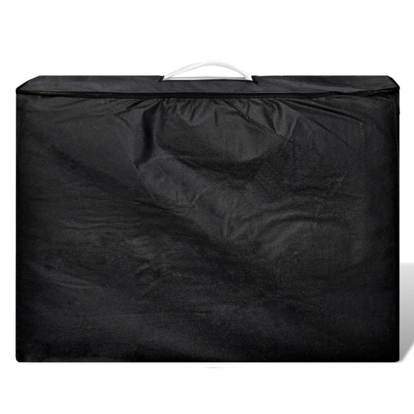 Mesa camilla de masaje de aluminio plegable de 4 cuerpos blanco crema M 3