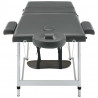 Mesa massagens c/ 3 zonas estrutura alumínio 186x68cm antracite 4
