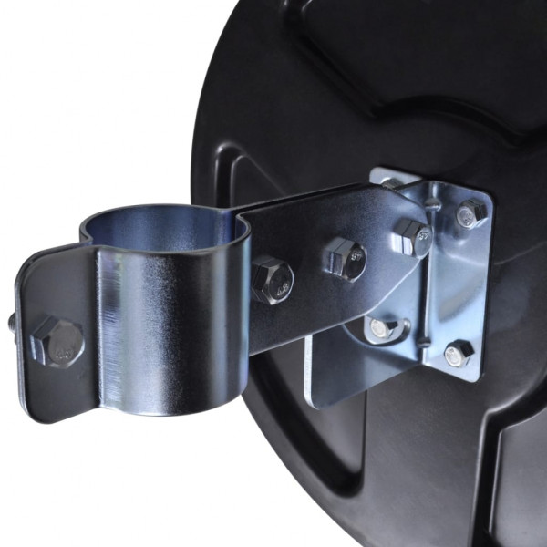 Espelho de trânsito p/ exterior Convex 30cm plástico preto M 5