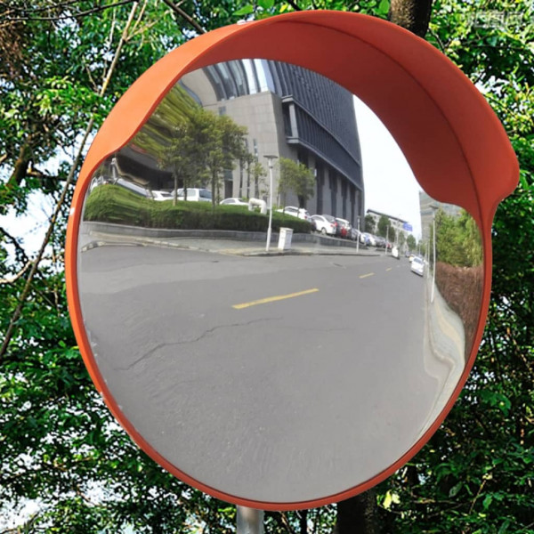 Convex Espelho de trânsito para exterior 45 cm policarbonato laranja M 3