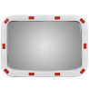 Convex Espelho de trânsito retangular 40 x 60 cm com refletores 2