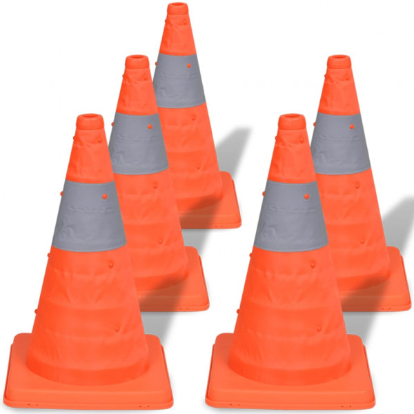 5 pop-up cones de sinalização 42 cm D