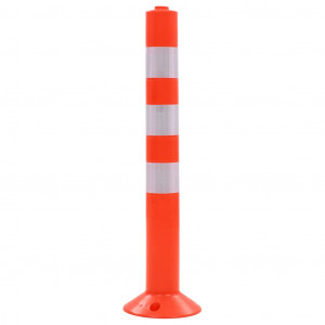 Bolardos de control de tráfico plástico 75 cm 2 unidades H