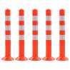 Bolardos de control de tráfico plástico 75 cm 5 unidades 1