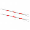 Barras retráteis p/ cones sinalização 2 pcs plástico 116-197 cm 1