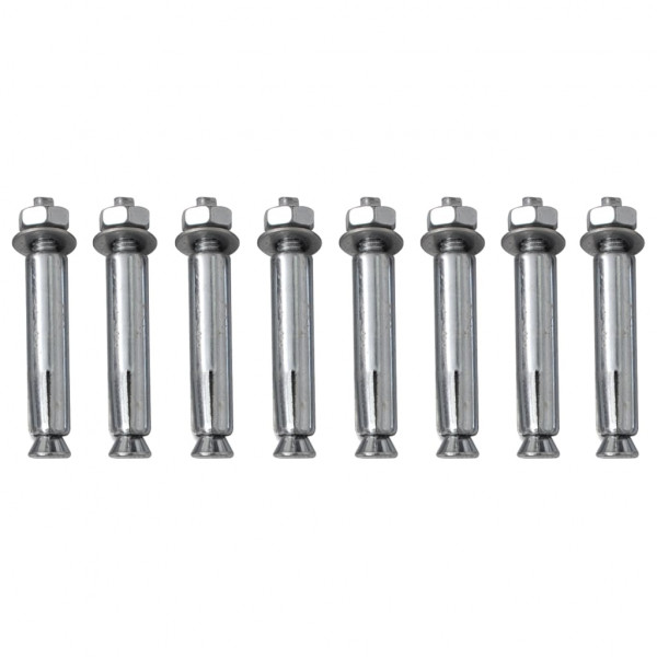 Topes de estacionamiento 2 piezas 49x15x9 cm M 5