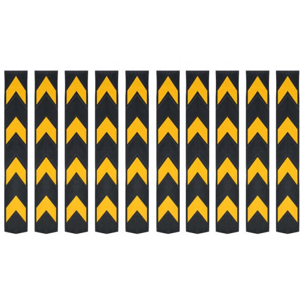 Protectores de esquina reflectantes 10 unidades goma 80 cm D