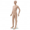 Maniquí de niño de cuerpo completo base de vidrio beige 140 cm 1