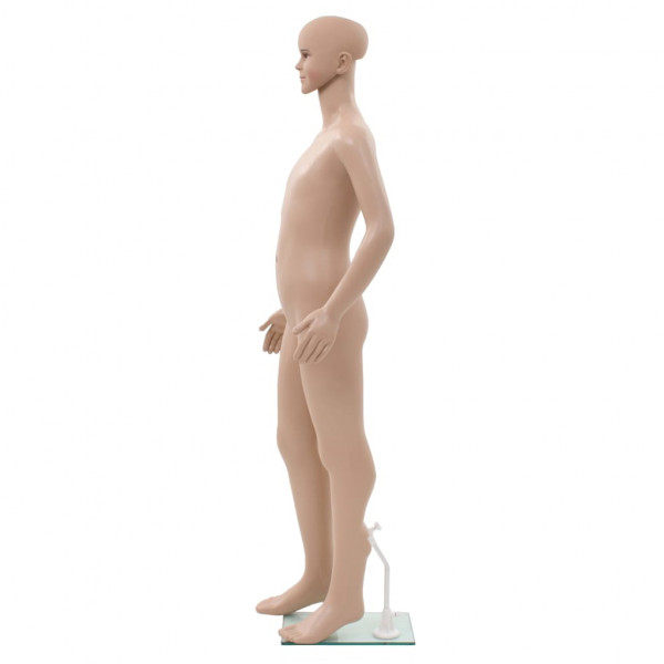 Maniquí de niño de cuerpo completo base de vidrio beige 140 cm M 4