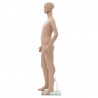 Maniquí de niño de cuerpo completo base de vidrio beige 140 cm 4