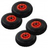 Rodas p/ carrinho de carga manual 4 pcs borracha 3.00-4 1