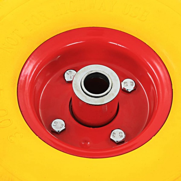 Rodas p/ carrinho de carga manual 4 pcs PU maciço 3.00-4 M 2