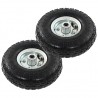 Rodas p/ carrinho de carga manual 2 pcs borracha 4.10/3.50-4 1